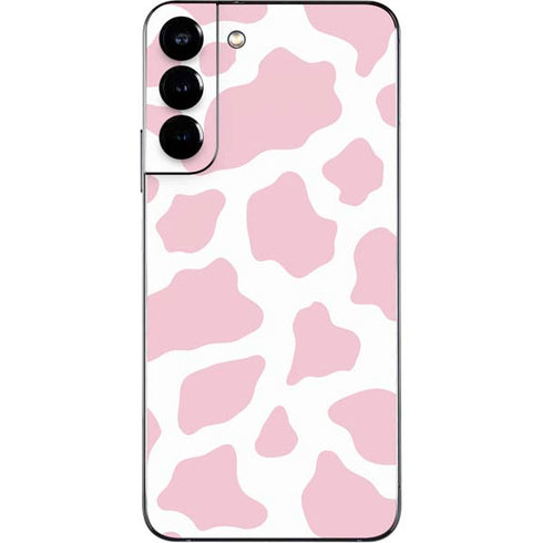 Pink Cow Print Galaxy S22 Plus Skin